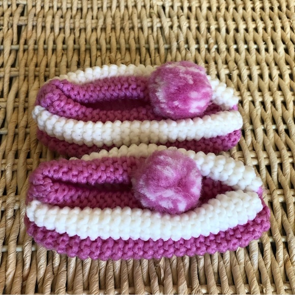 Kid's Handmade Phentex Yarn Slippers - 8.5 Toddler - Children's Slippers - Picture 1 of 8
